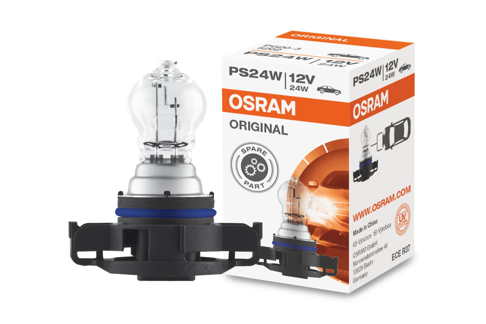 Халогенска сијалица Osram PS24W Original 12V, 24W, PG20/3, 1 број