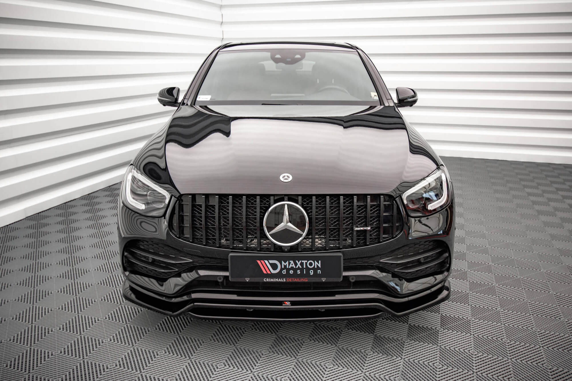 Спојлер  Maxton Design за преден  AMG Line браник на Mercedes GLC Coupe C253 по 2019 година, боја карбон