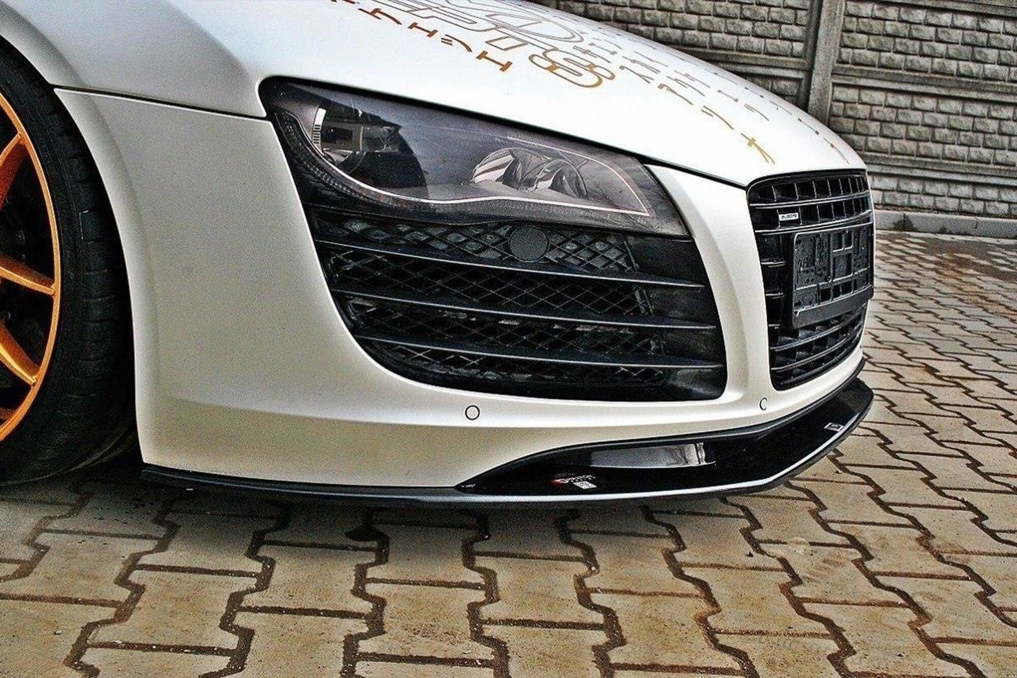 Спојлер  Maxton Design за преден  браник на Audi R8 2006-2015, црн мат