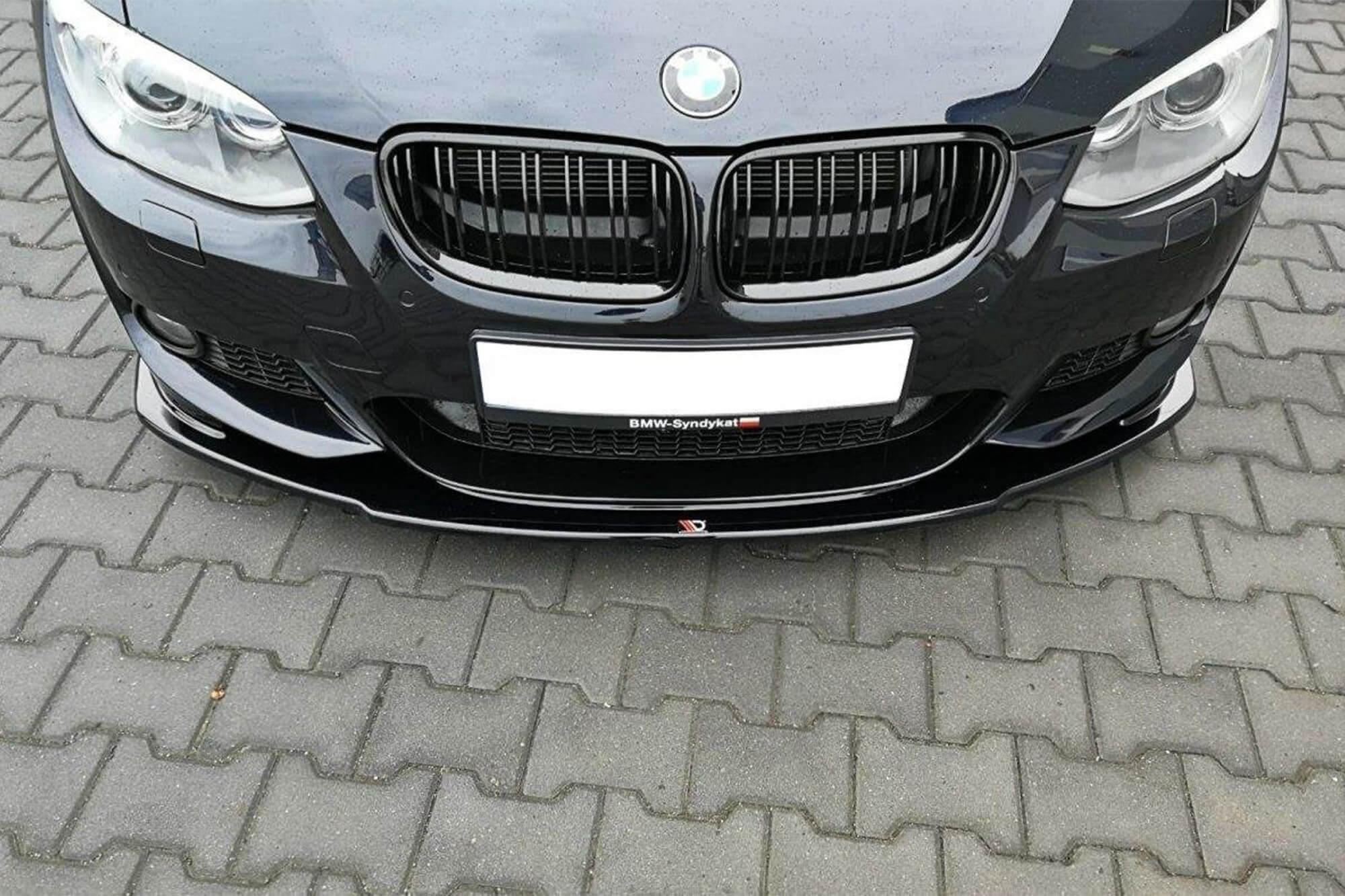 Спојлер  Maxton Design верзија 1 за преден  M Technik браник на BMW серија 3 Е92 2010-2013, црн мат