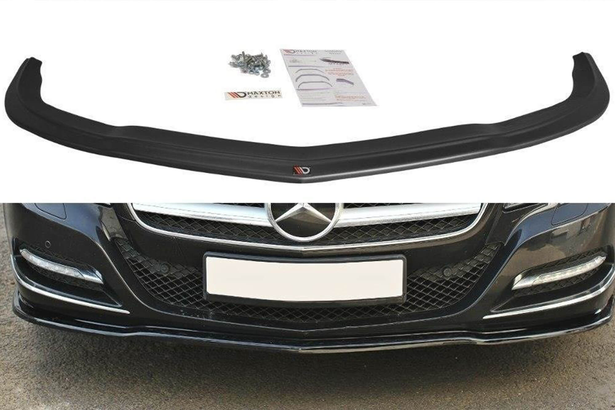 Спојлер  Maxton Design за стандарден  преден  браник на Mercedes CLS C218 2011-2014, боја карбон