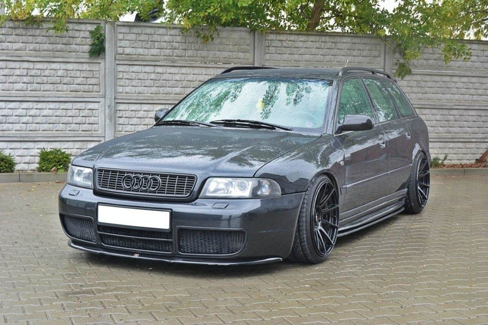 Спојлер  Maxton Design за преден  S4 браник на Audi A4 B5 1997-2001, црн мат