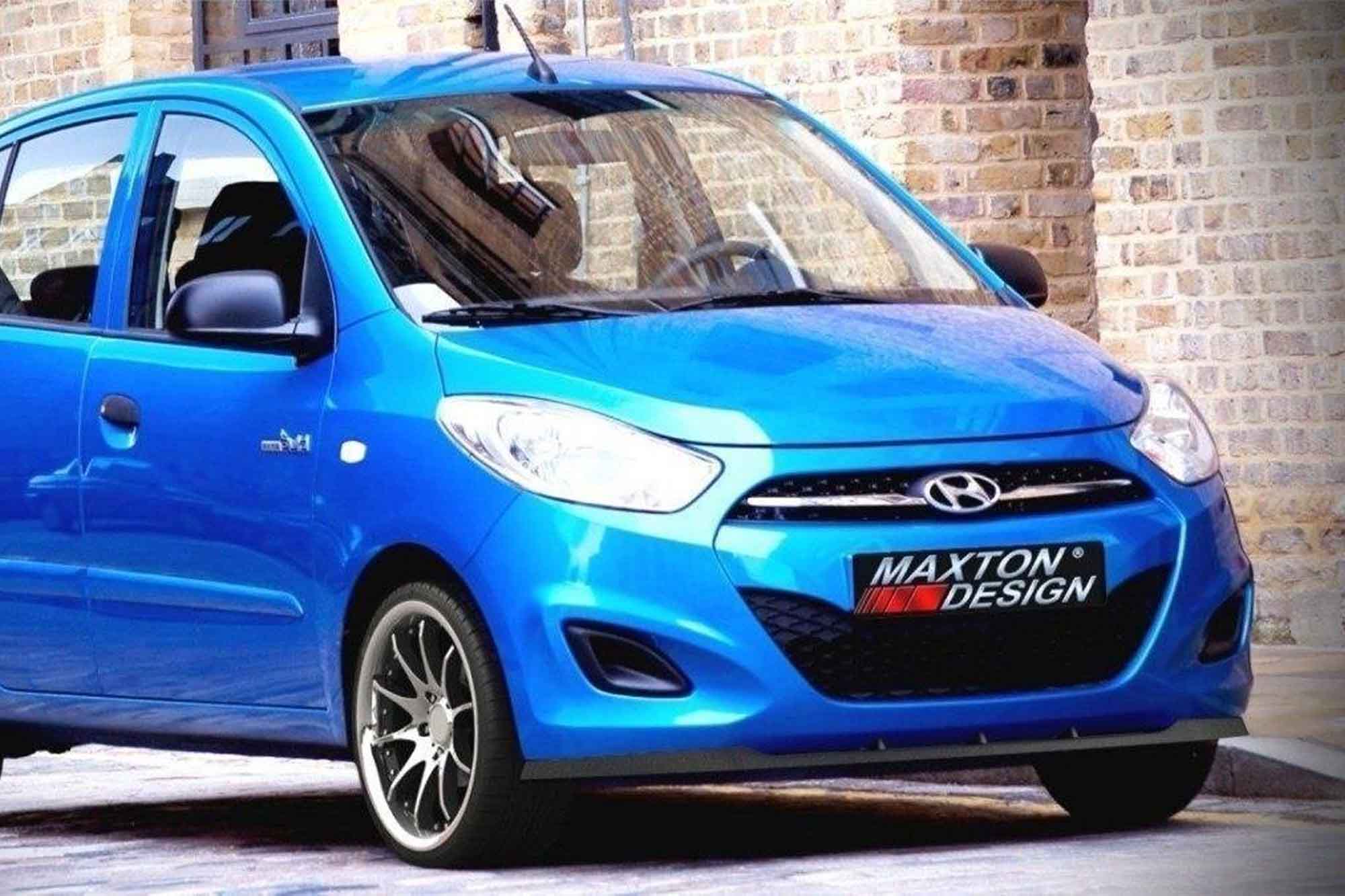 Спојлер  Maxton Design за стандарден  преден  браник на Hyundai I10 2010-2013, црн мат