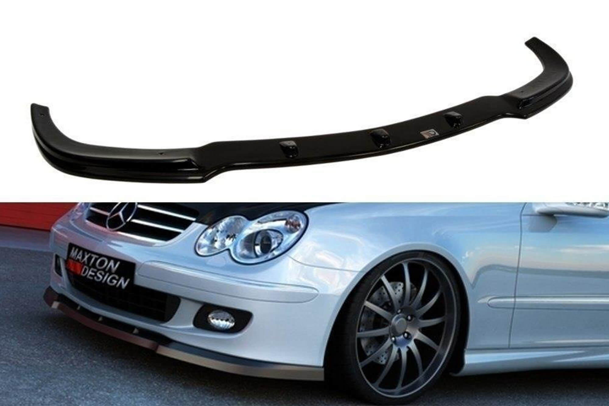 Спојлер  Maxton Design за стандарден  преден  браник на Mercedes CLK W209 2006-2009, боја карбон