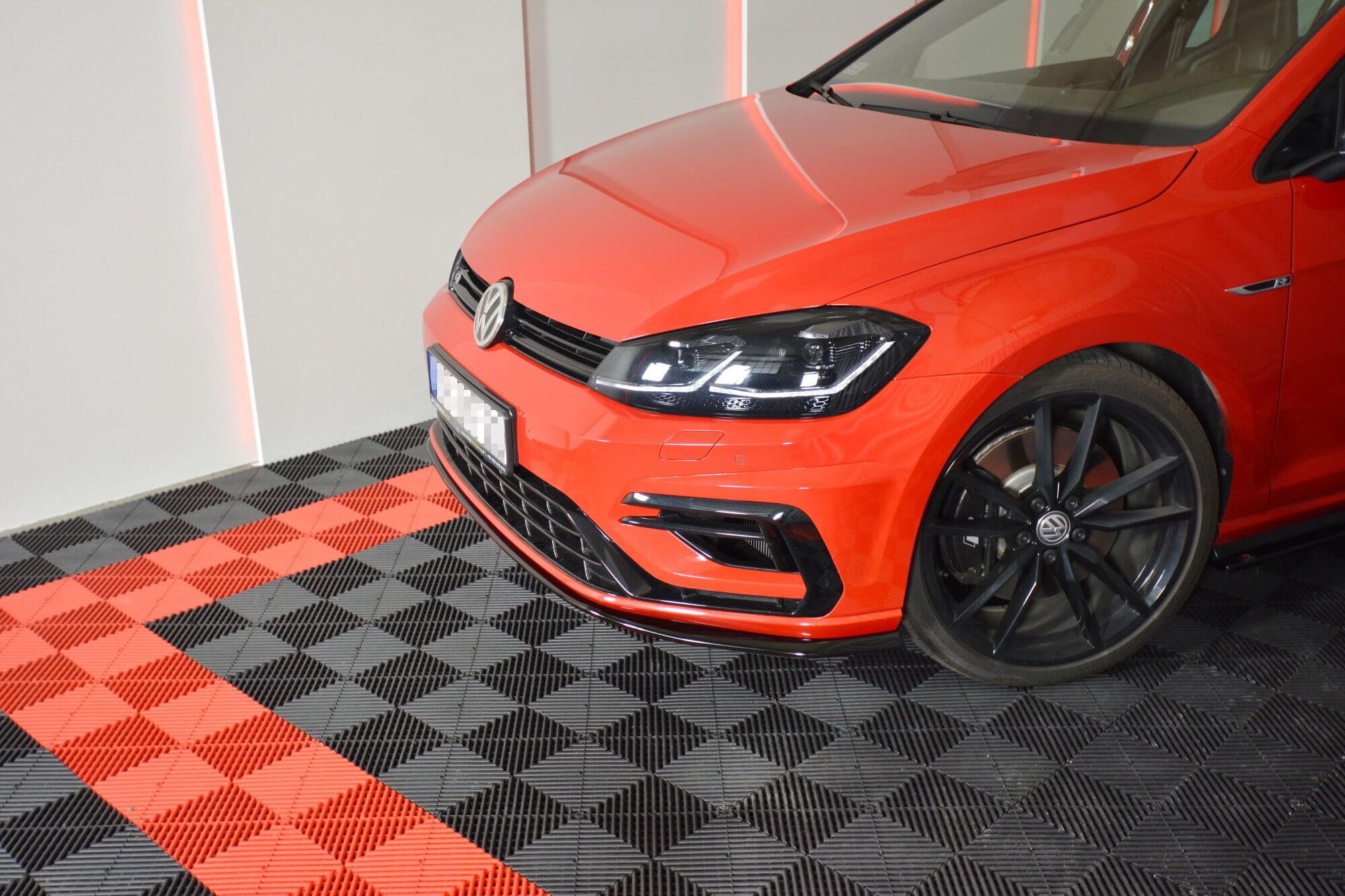 Спојлер  Maxton Design верзија 7 за преден  R браник на VW Golf VII по 2017 година, боја карбон