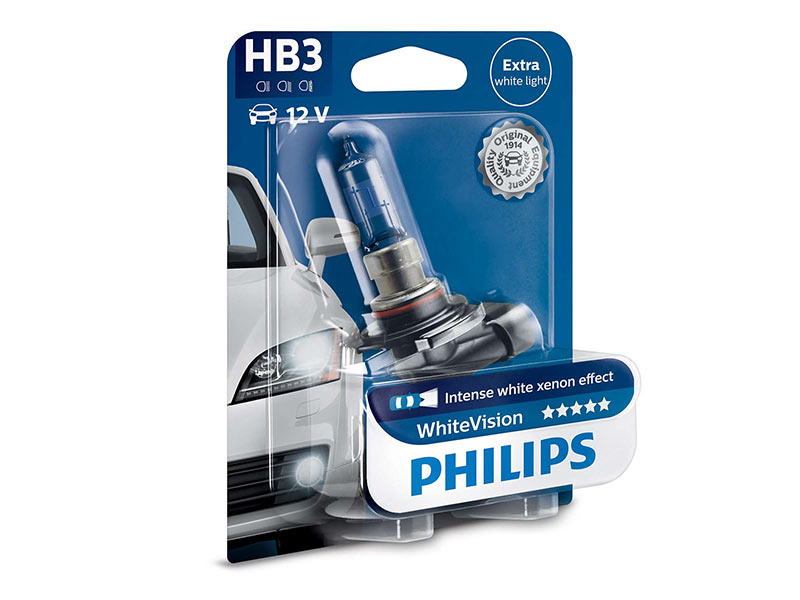 Халогенска сијалица Philips HB3 White Vision 12V, 65W, P20D, 1 бр.